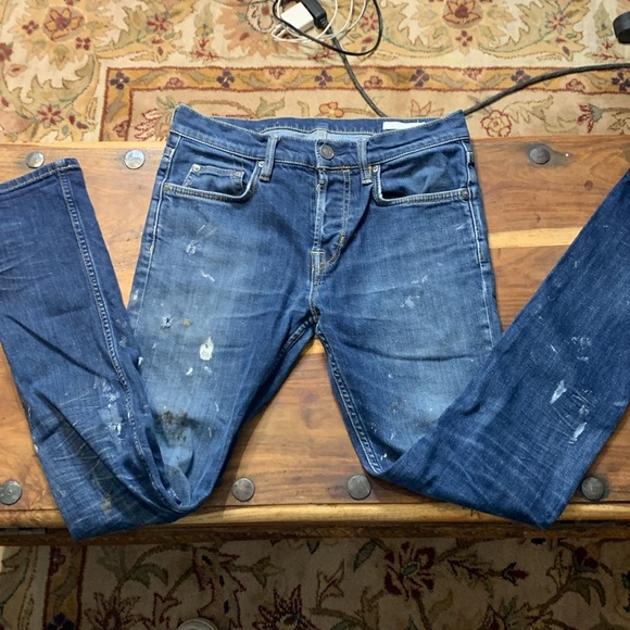 All Saints CUSTOM Distressed / Stained Cigarette fit 30W/30L - Picture 8 of 11